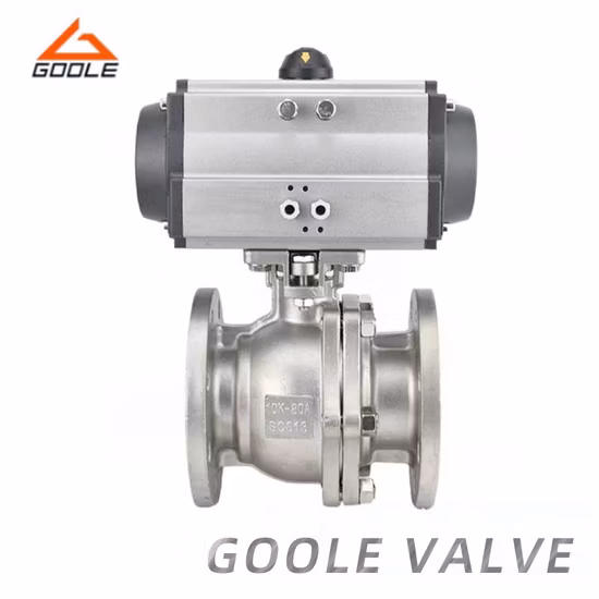 空気操作弁 ステンレス製 2ピース ボールバルブ